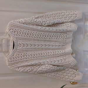 Kendall + Kylie Women's Open Knit Sweater Size Medium